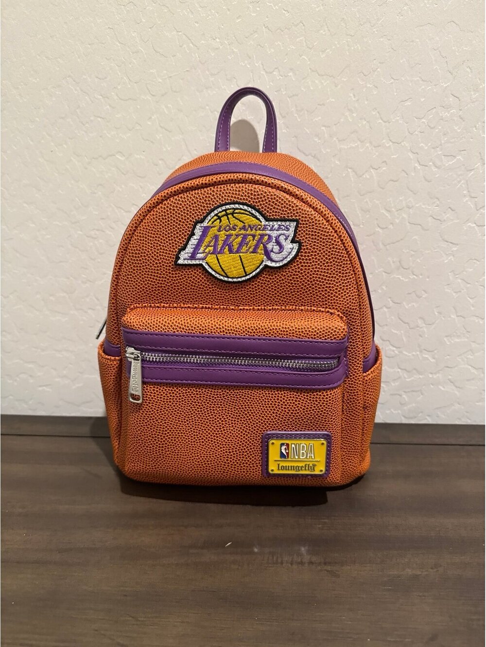 Loungefly NBA Los Angeles Lakers Basketball Logo Backpack NWT